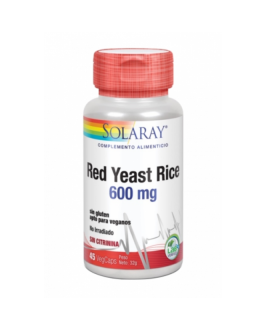 SOLARAY RED YEAST RICE 600MG 45CAP Colesterol y Salud cardiovascular - FARMEDCO INT