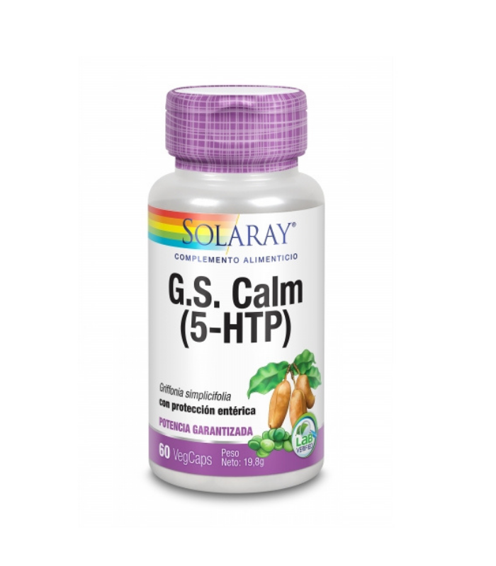 SOLARAY GS CALM (5-HTP) 60 CAPS Ansiedad y Sistema nervioso - SOLARAY
