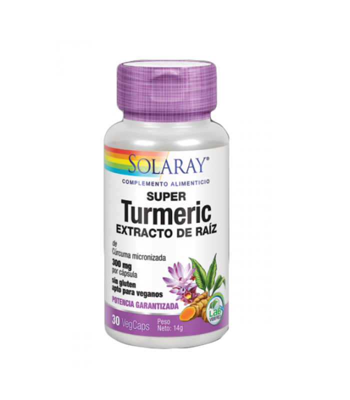 SOLARAY SUPER TURMERIC 30 CAPS Colagenos y magnesios y Salud Muscular y Articular - SOLARAY