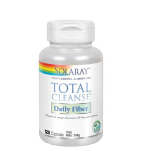 SOLARAY TOTAL CLEANSE DAILY FIBER 120 CAPS Estreñimiento y Salud Digestiva - SOLARAY
