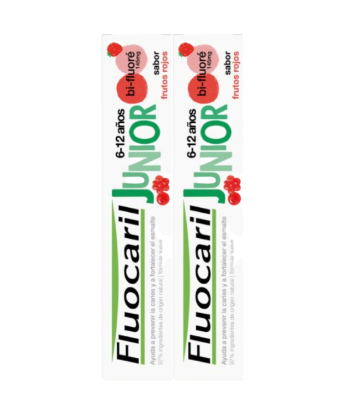 FLUOCARIL JUNIOR 6-12 AÑOS FRUTOS ROJOS 2 X 75 ML Inicio y  - FLUOCARIL