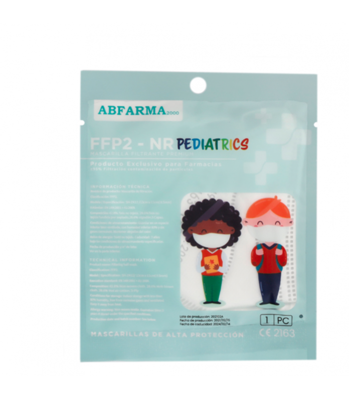 MASCARILLA FFP2 VERANO TIPO PATO INFANTIL 1 UNIDAD BLANCA Inicio y  - 