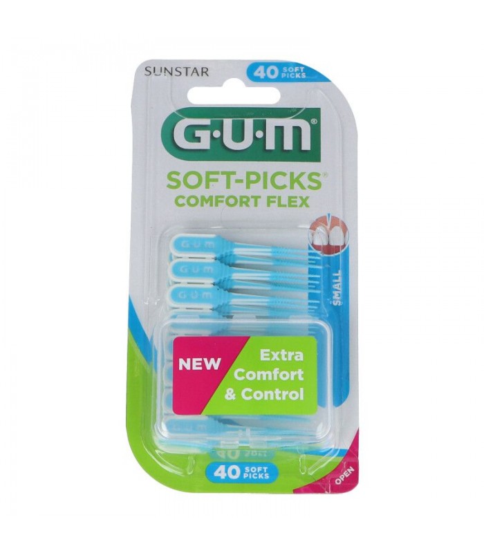 GUM SOFT-PICKS COMFORT FLEX T-S 40 UNIDADES