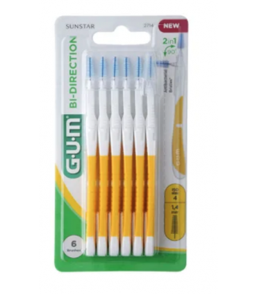 GUM CEPILLO INTERDENTAL BI-DIRECTION 1.4MM 6 UNIDADES