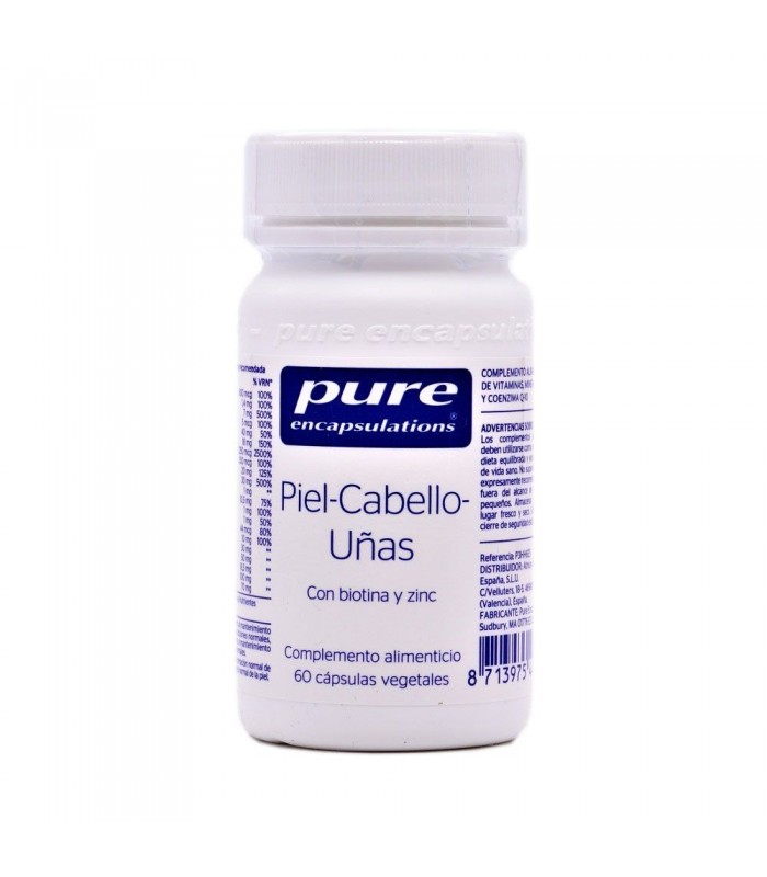 PURE ENCAPSULATIONS PIEL CABELLO Y UÑAS 60 CAPSULAS Inicio y  - NESTLE HEALTH SCIENCE