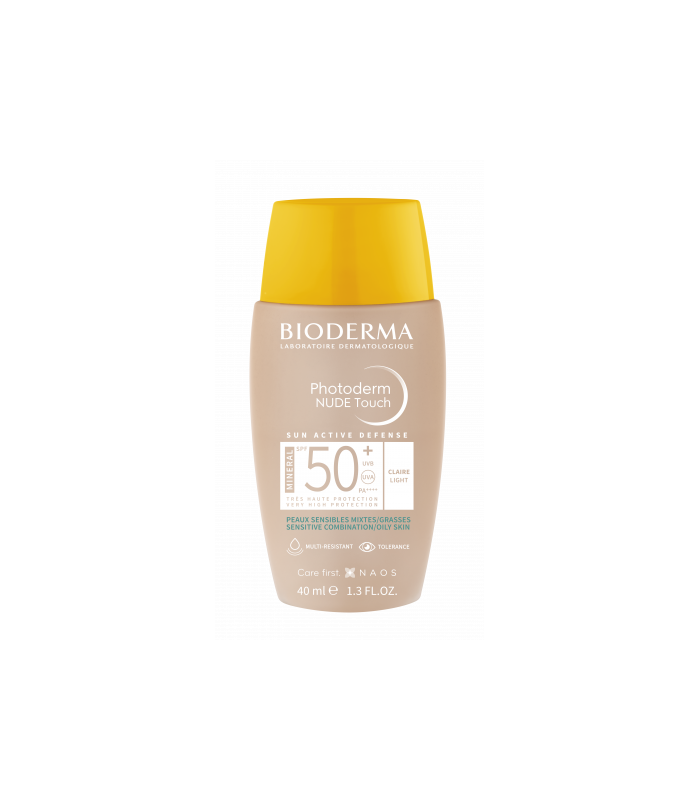 BIODERMA PHOTODERM NUDE TOUCH SPF50+ COLOR CLARO 40ML