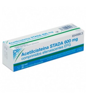 ACETILCISTEINA STADA EFG 600 MG 20 COMPRIMIDOS E Tos y mucosidad y Resfriado, tos y Gripe - STADA S.L