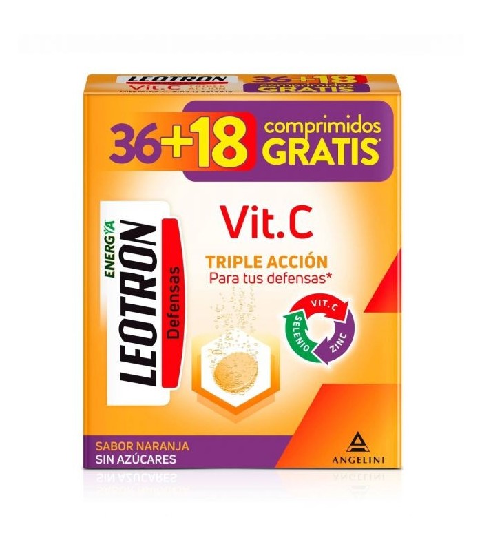 LEOTRON VITAMINA C 36 + 18 COMPRIMIDOS EFERVESCENTES Inicio y  - ANGELINI