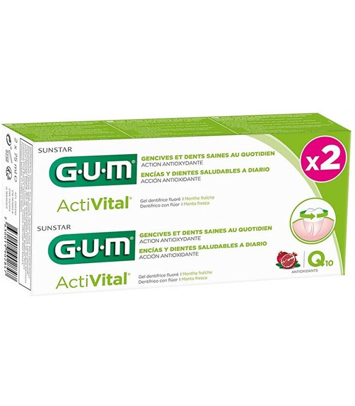 GUM ACTIVITAL PASTA DENTAL 75 ML DUPLO