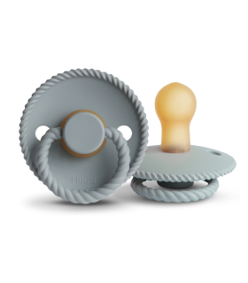 FRIGG CHUPETE ROPE CROISSANT-BLUSH TETINA LATEX 6-18 MESES PACK 2 UNIDADES 2