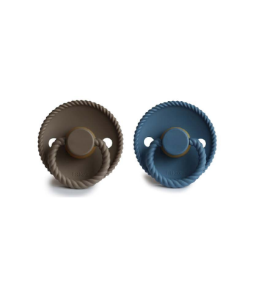 FRIGG CHUPETE ROPE PORTOBELLO-OCEAN VIEW TETINA LATEX 0-6 MESES PACK 2 UNIDADES