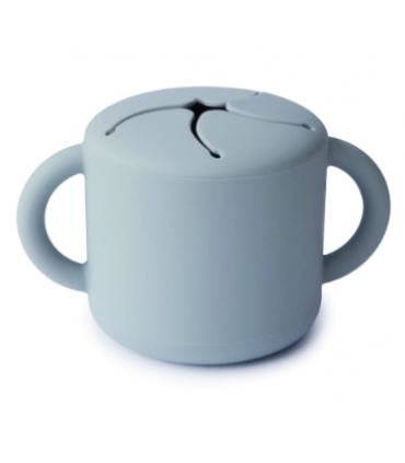 MUSHIE TAZA SILICONA POWDER BLUE Bebé y mamá y Inicio - MUSHIE