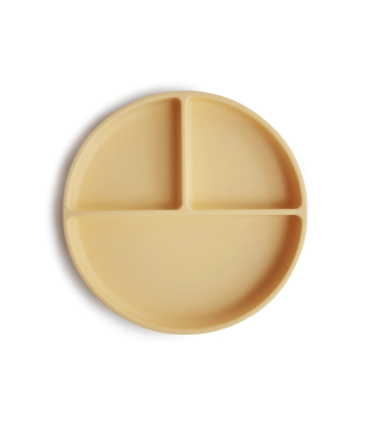 MUSHIE PLATO SILICONA CON VENTOSA Y COMPARTIMENTOS DAFFODIL