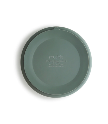 MUSHIE PLATO SILICONA CON VENTOSA Y COMPARTIMENTOS CAMBRIDGE BLUE Bebé y mamá y Inicio - MUSHIE