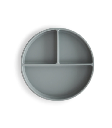 MUSHIE PLATO SILICONA CON VENTOSA Y COMPARTIMENTOS STONE