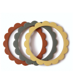 MUSHIE MORDEDOR PACK 3 BRAZALETES FLOWER SUNSHINE-DRIED THYME-CLAY 2