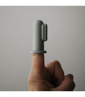 MUSHIE CEPILLO DENTAL PARA DEDO SILICONA PACK 2 UNIDADES TRADEWINDS-STONE 2