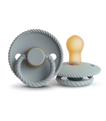 FRIGG CHUPETE ROPE CROISSANT/BLUSH TETINA LATEX 0-6 MESES PACK 2 UNIDADES Bebé y mamá y Inicio - FRIGG