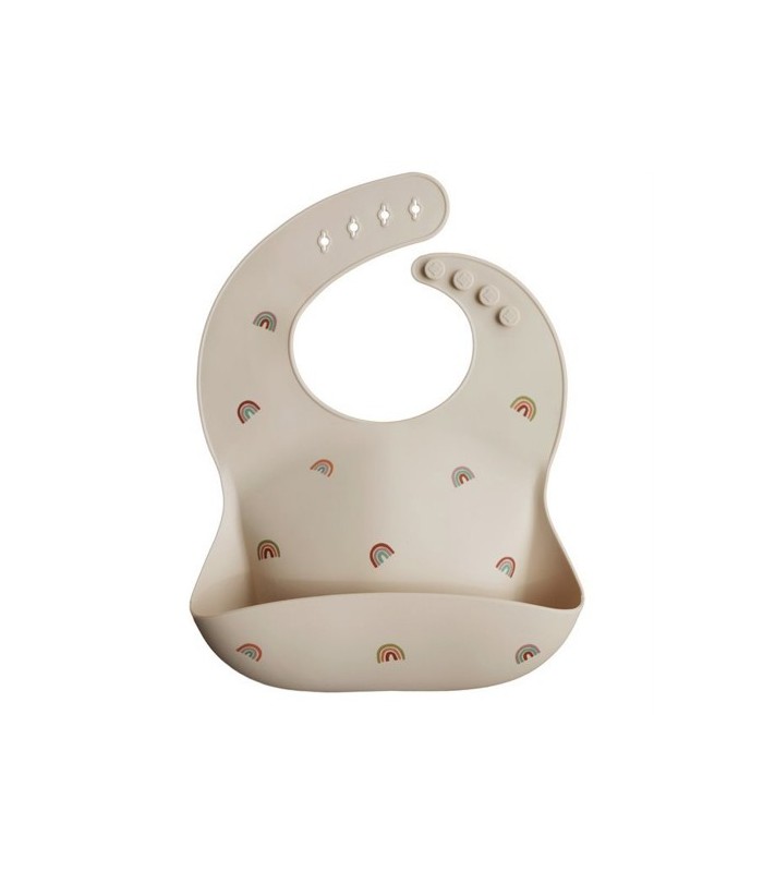 MUSHIE BABERO SILICONA RAINBOWS Bebé y mamá y Inicio - MUSHIE