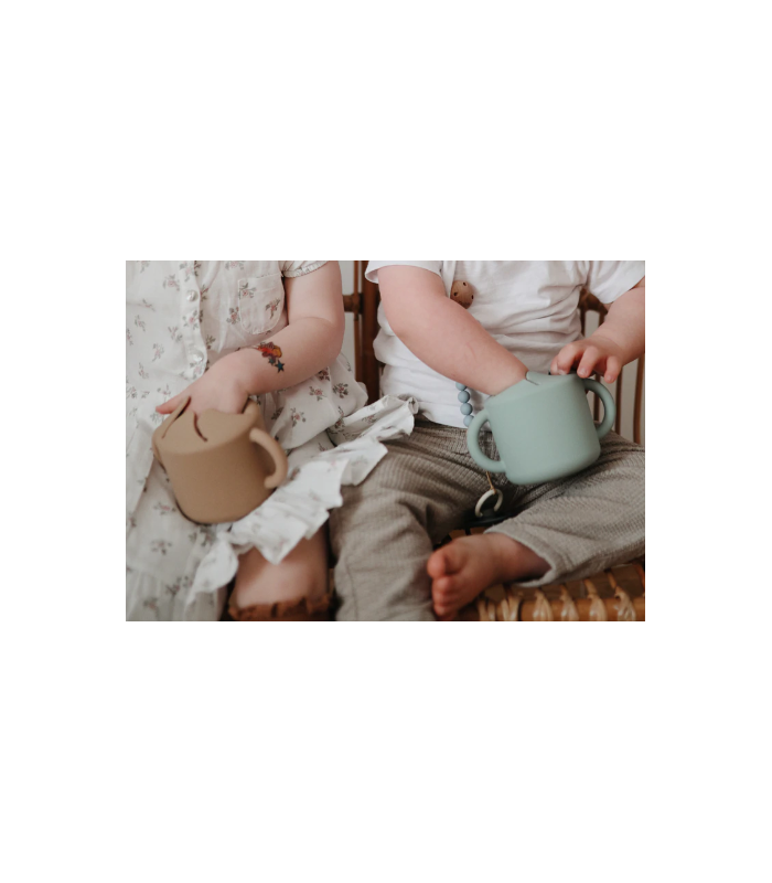 MUSHIE TAZA SILICONA PARA SNACK BLUSH Bebé y mamá y Inicio - MUSHIE