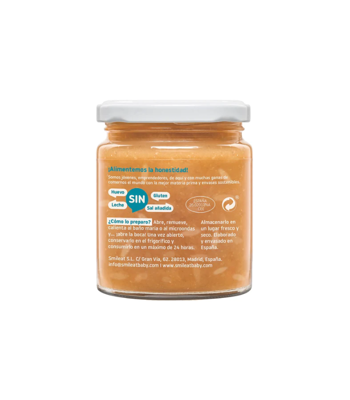 SMILEAT CACHITOS ARROZ SALMON Y GUISANTES 230G Inicio y  - SMILEAT