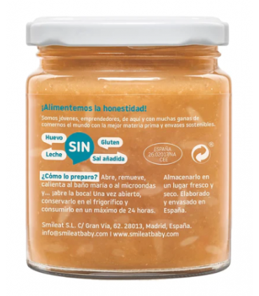 SMILEAT CACHITOS ARROZ SALMON Y GUISANTES 230G Inicio y  - SMILEAT