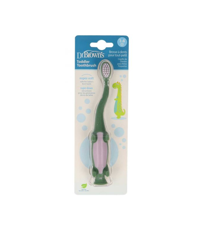 DR BROWN'S CEPILLO DE DIENTES DINOSAURIO 1-4 AÑOS Higiene e inicio-DR BROWNS