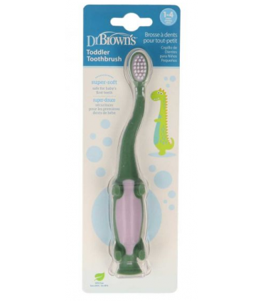 DR BROWN'S CEPILLO DE DIENTES DINOSAURIO 1-4 AÑOS Higiene e inicio-DR BROWNS