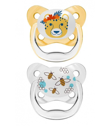 DR BROWN'S CHUPETE PREVENT AMAILLO Y BLANCO 6-18M 2UDS Bebé y mamá y Inicio - DR BROWNS