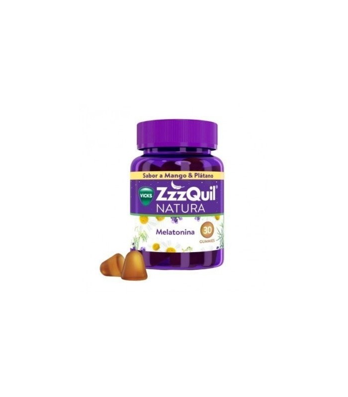 VICKS ZZZQUIL NATURA MELATONINA 30 GOMINOLAS Salud y Inicio - VICKS LAB