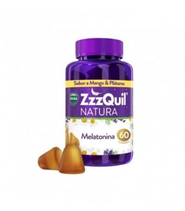 VICKS ZZZQUIL NATURA MELATONINA 60 GOMINOLAS Salud y Inicio - VICKS LAB