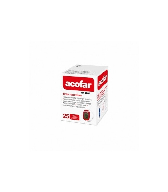 ACOFAR TIRAS REACTIVAS GLUCEMIA 25 TIRAS IMPORTACIONES y Inicio - 