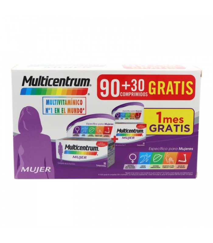 MULTICENTRUM MUJER 90 + 30 COMPRIMIDOS IMPORTACIONES y Inicio - 