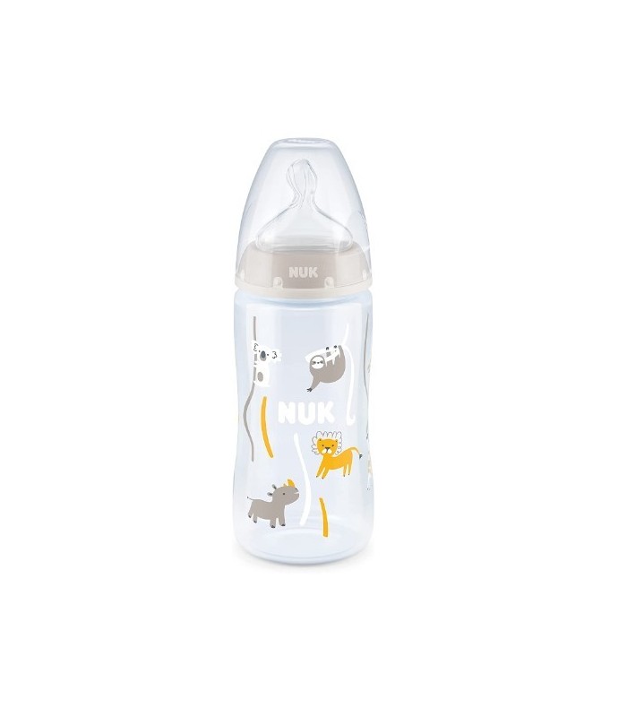 NUK BIBERON ANTICOLICO SILICONA 6-18 MESES 300ML CORTE Y Inicio y  - 