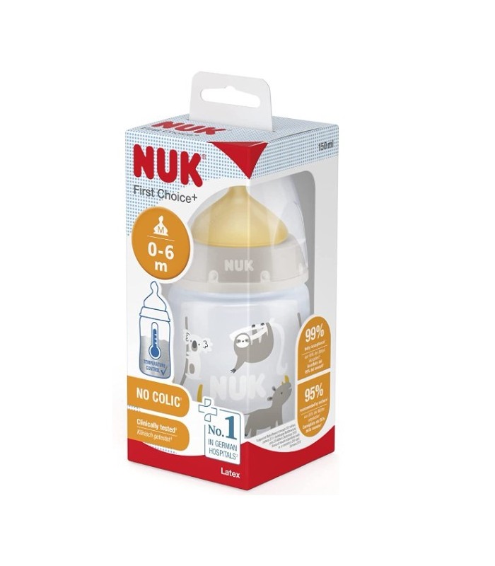 NUK BIBERON LATEX BOCA ANCHA LATEX 0-6 MESES 150 ML Bebé y mamá y Inicio - NUK