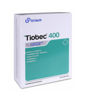 TIOBEC 400 40 COMPRIMIDOS Salud y Inicio - 