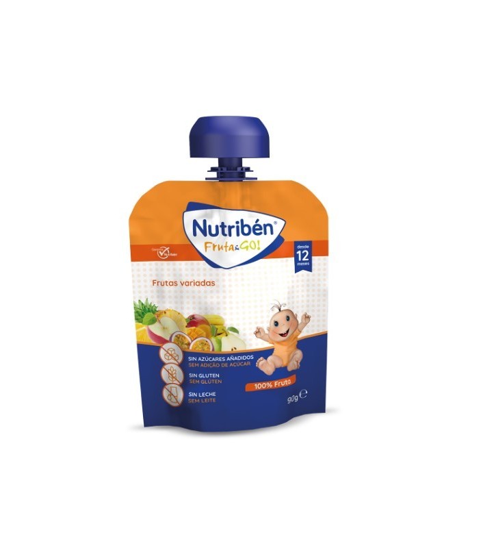 NUTRIBEN FRUTA AND GO FRUTAS VARIADAS 90 G Bebé y mamá y Inicio - 