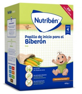 NUTRIBEN INICIO BIBERON PAPILLA SIN GLUTEN 600 G Bebé y mamá y Inicio - NUTRIBEN