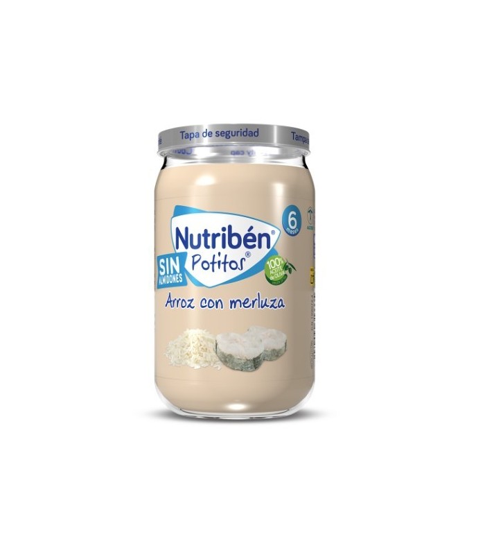 NUTRIBEN SUPREMA MERLUZA ARROZ 235G Bebé y mamá y Inicio - NUTRIBEN