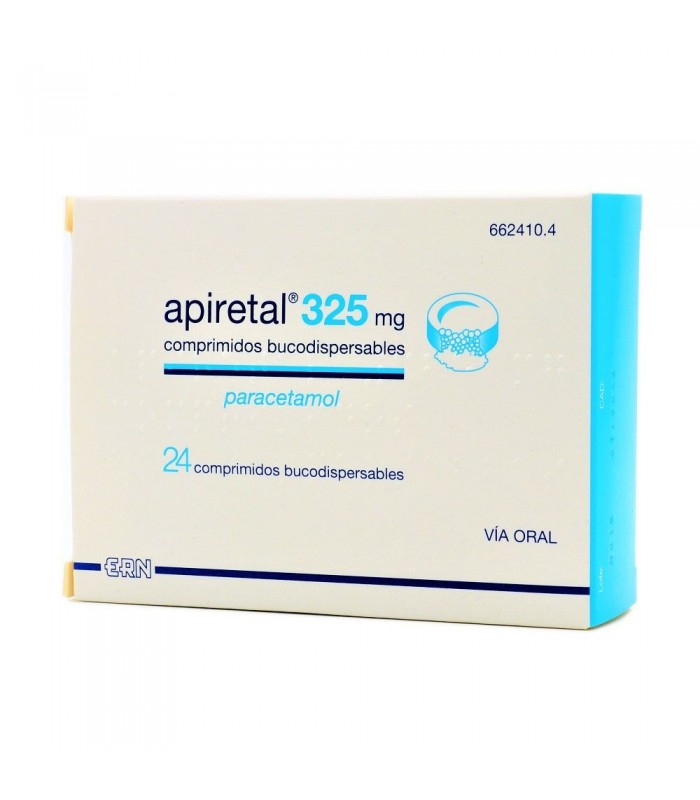 APIRETAL 325 MG 24 COMPRIMIDOS BUCODISPERSABLES Analgesicos y Analgésico y Antiinflamatorio - ERN
