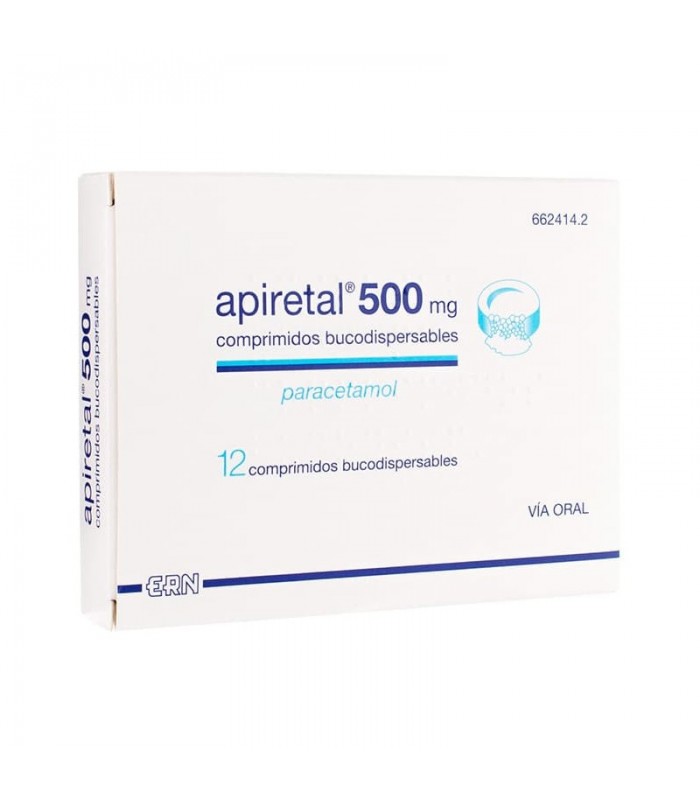 APIRETAL 500 MG 12 COMPRIMIDOS BUCODISPERSABLES Analgesicos y Analgésico y Antiinflamatorio - ERN