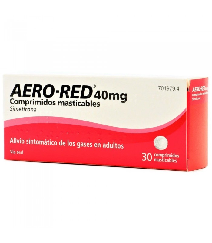 AERO RED 40 MG 30 COMPRIMIDOS MASTICABLES Gases Y Digestión y Trastornos Digestivos - 
