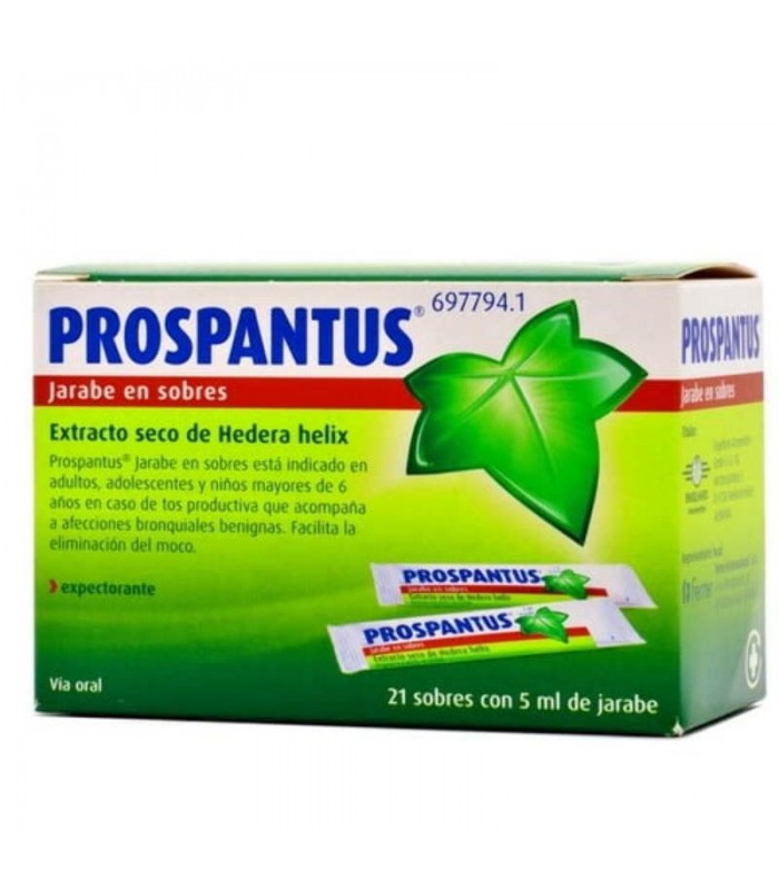 PROSPANTUS 35 MG 21 SOBRES JARABE 5 ML Tos y mucosidad y Resfriado, tos y Gripe - FERRER INTERNACIONAL