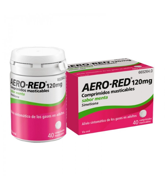 AERO RED 120 MG 40 COMPRIMIDOS MASTICABLES MENTA Gases Y Digestión y Trastornos Digestivos - 