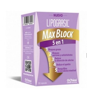 LIPOGRASIL MAXBLOCK 5 EN 1 120 CAPSULAS Inicio y  - 