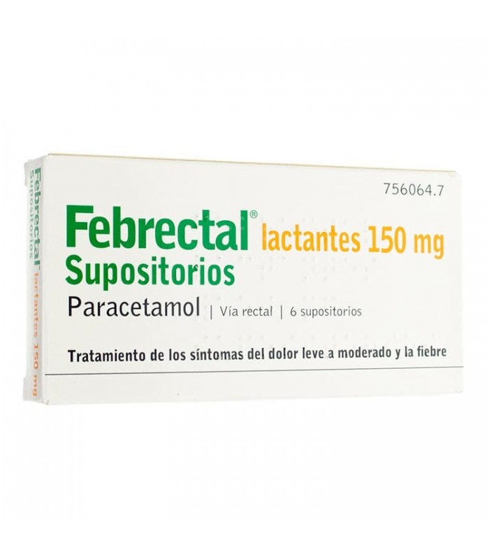 FEBRECTAL LACTANTES 150 MG 6 SUPOSITORIOS Analgesicos y Analgésico y Antiinflamatorio - ROMOFARM