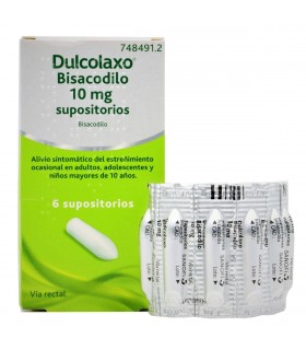 DULCOLAXO BISACODILO 10 MG 6 SUPOSITORIOS Laxantes y Trastornos Digestivos - DULCOLAXO