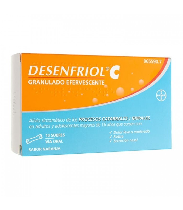 DESENFRIOL C 10 SOBRES Resfriados y Resfriado, tos y Gripe - BAYER