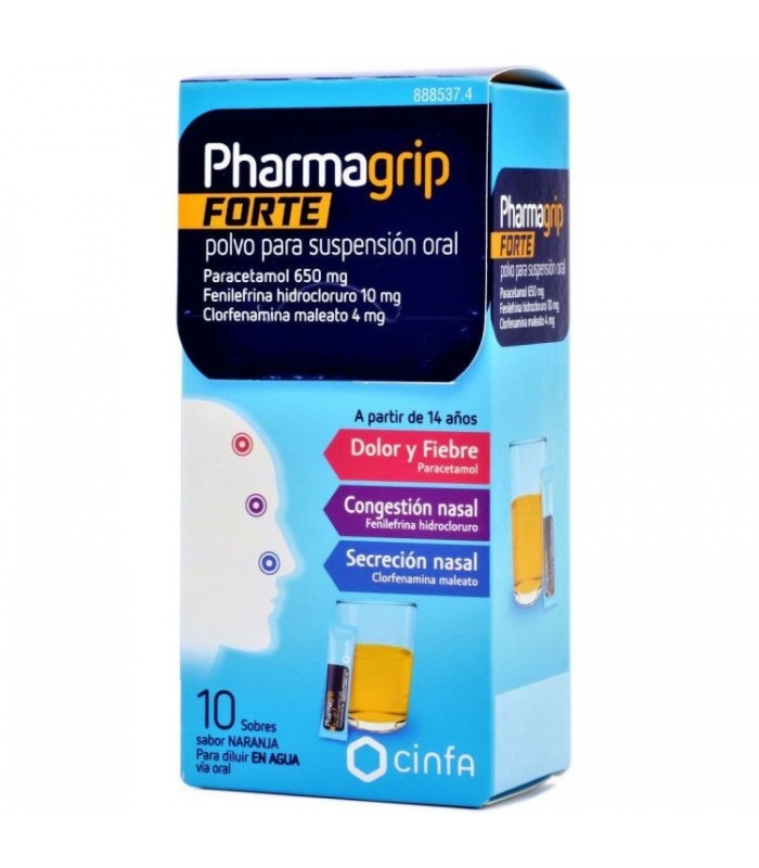 PHARMAGRIP 10 SOBRES Resfriados y Resfriado, tos y Gripe - CINFA