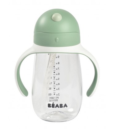 BEABA TAZA CON PAJITA COLOR VERDE 300ML Inicio y  - 